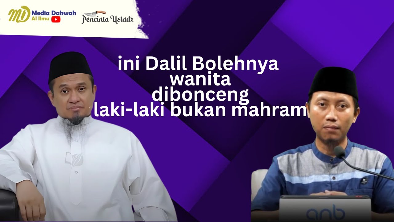 Ini Dalil Bolehnya Membonceng Wanita Bukan Mahram | Al-Ustadz Dzulqarnain M. Sunusi حفظه الله