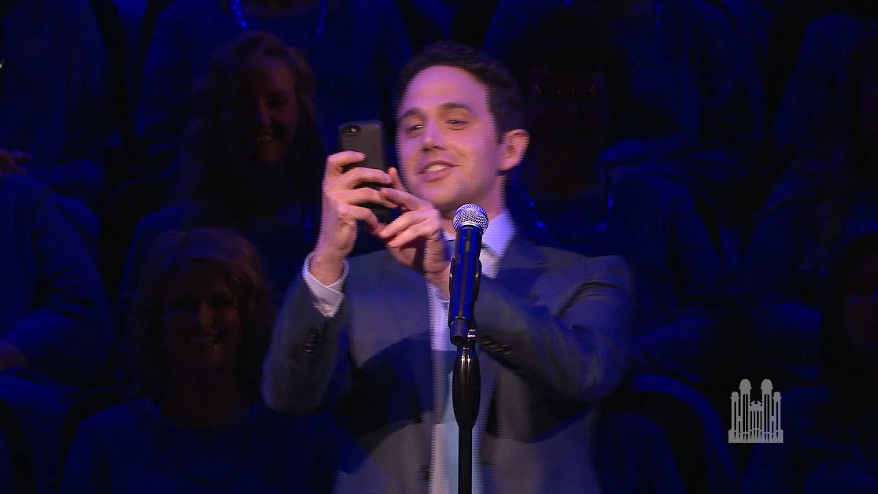 Santino Fontana Takes a Selfie at the Conference Center