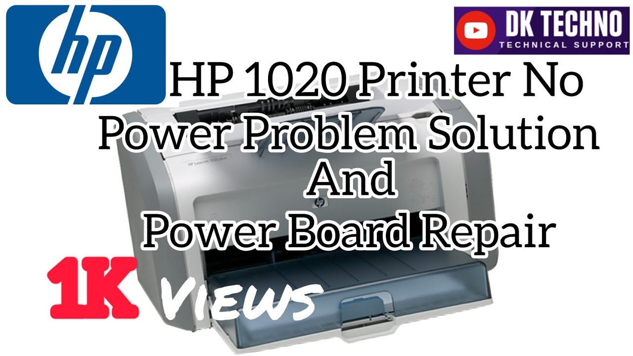 HP 1020 Printer No Power Problem Solution:power supply board repair: