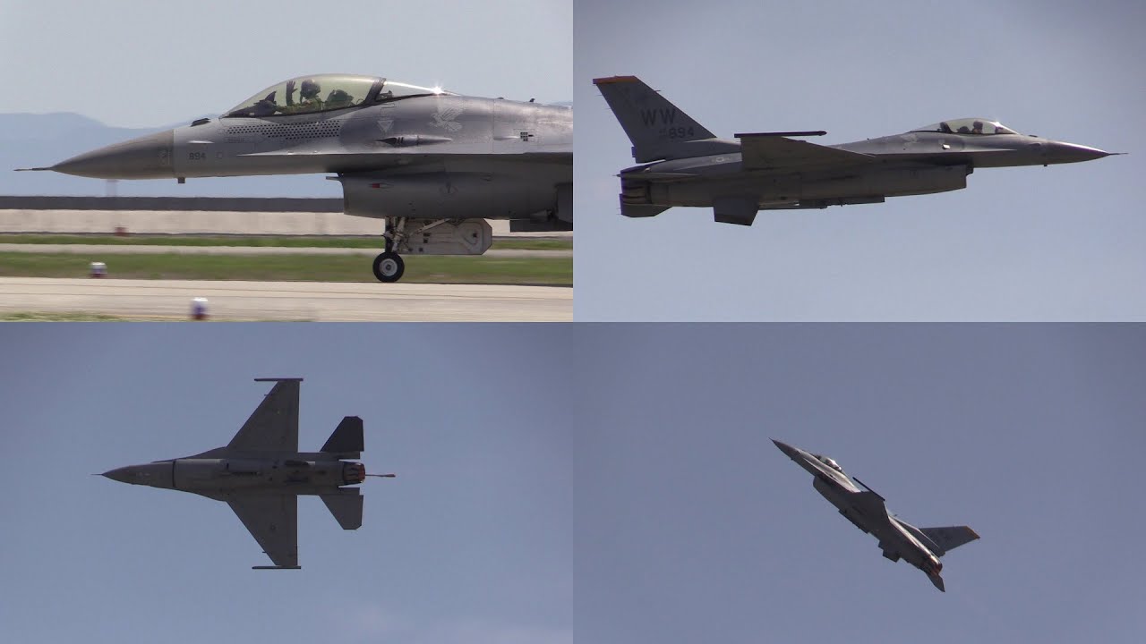 16/05/05 岩国基地フレンドシップデー2016 曲技飛行 USAF PACAF F-16 Demo Team Demo Flight (1st) at MCAS Iwakuni FSD