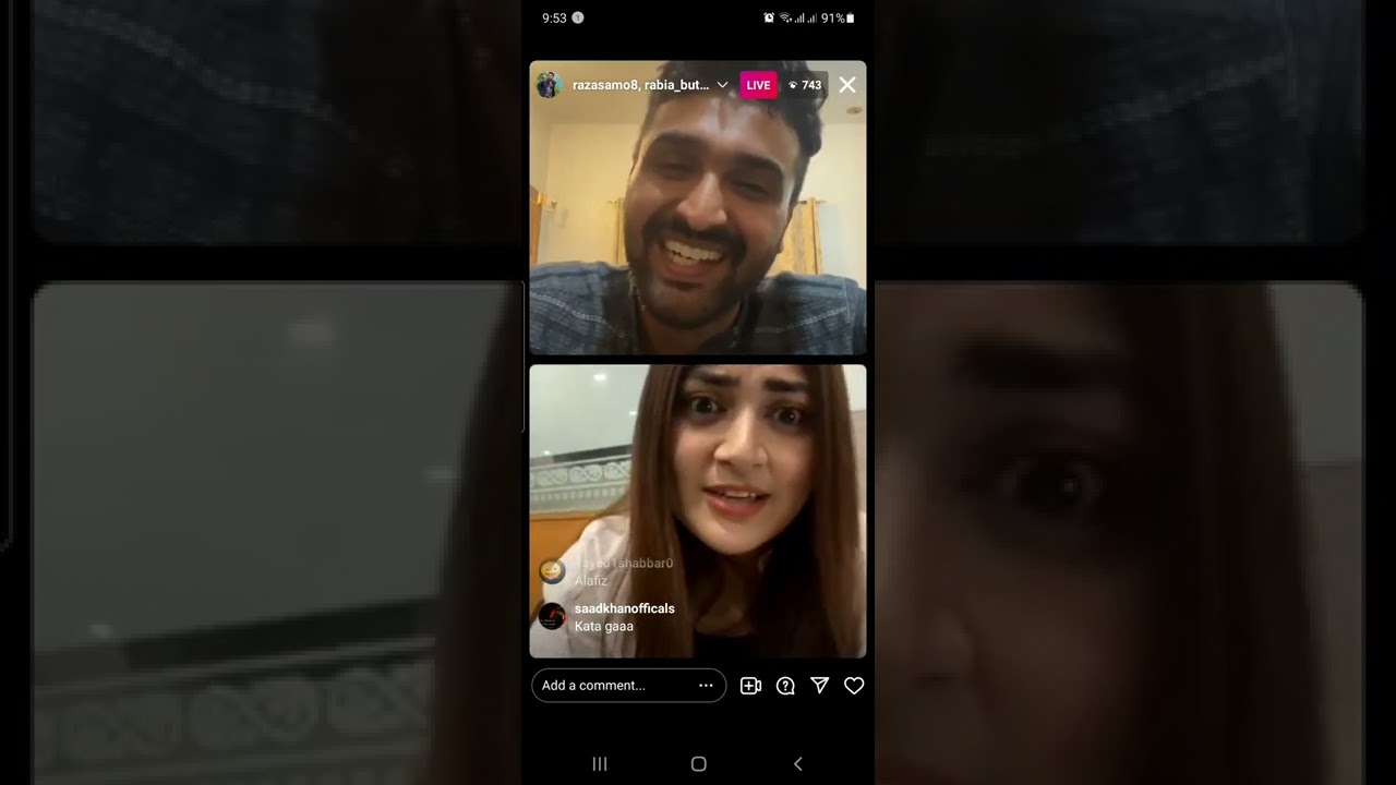 Raza samo live Instagram