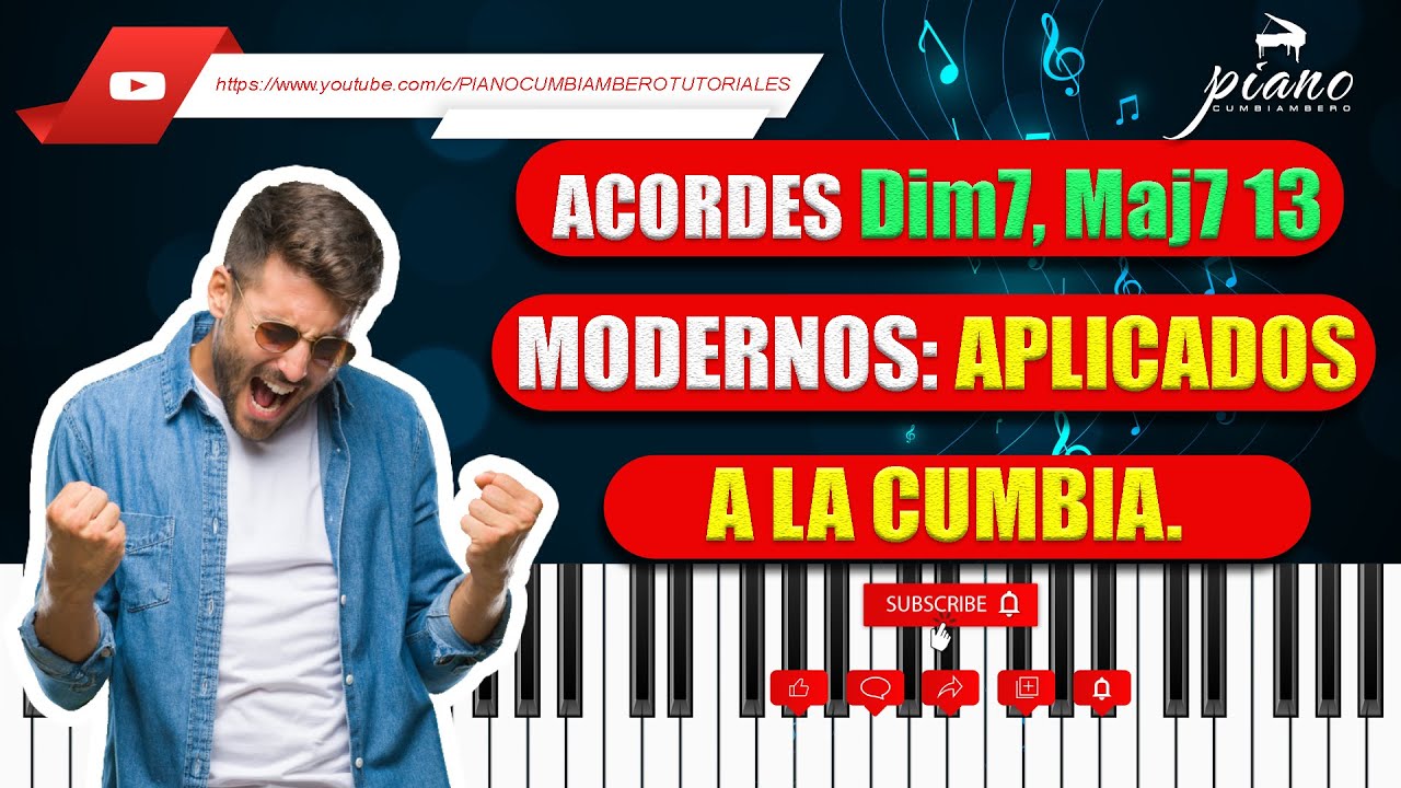 TUTORIAL COMO IMPROVISAR EN CUMBIA: ARMONIA DISMINUIDA: ACORDES Maj7, Maj 13, Dim7. TUTORIAL 2022