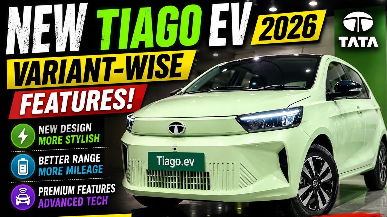 Tata Tiago EV 2026 ⚡ Обзор всех комплектаций | Полный обзор
