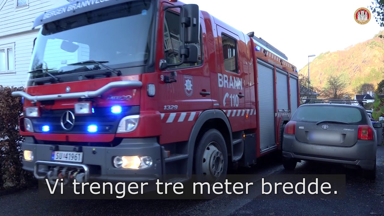 Brannvesenet trenger 3 meter