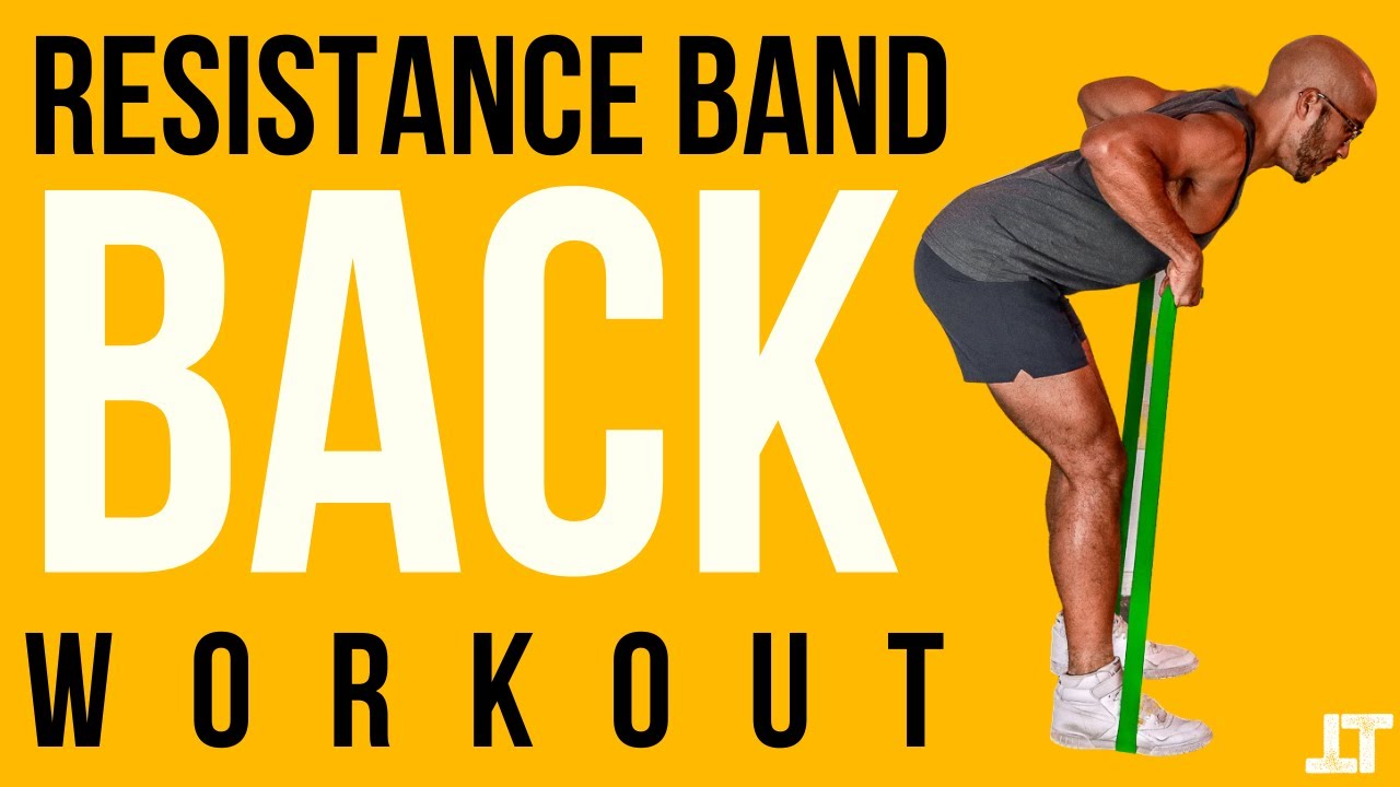 Resistance Band Back Workout | 6 Back Exercises | No Attachment