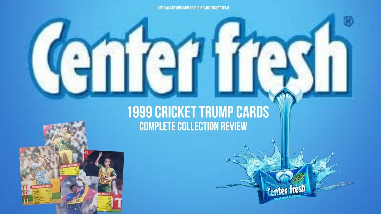 Center fresh Cricket Trump Cards (1999) - Complete Collection Review | Indian Freebies