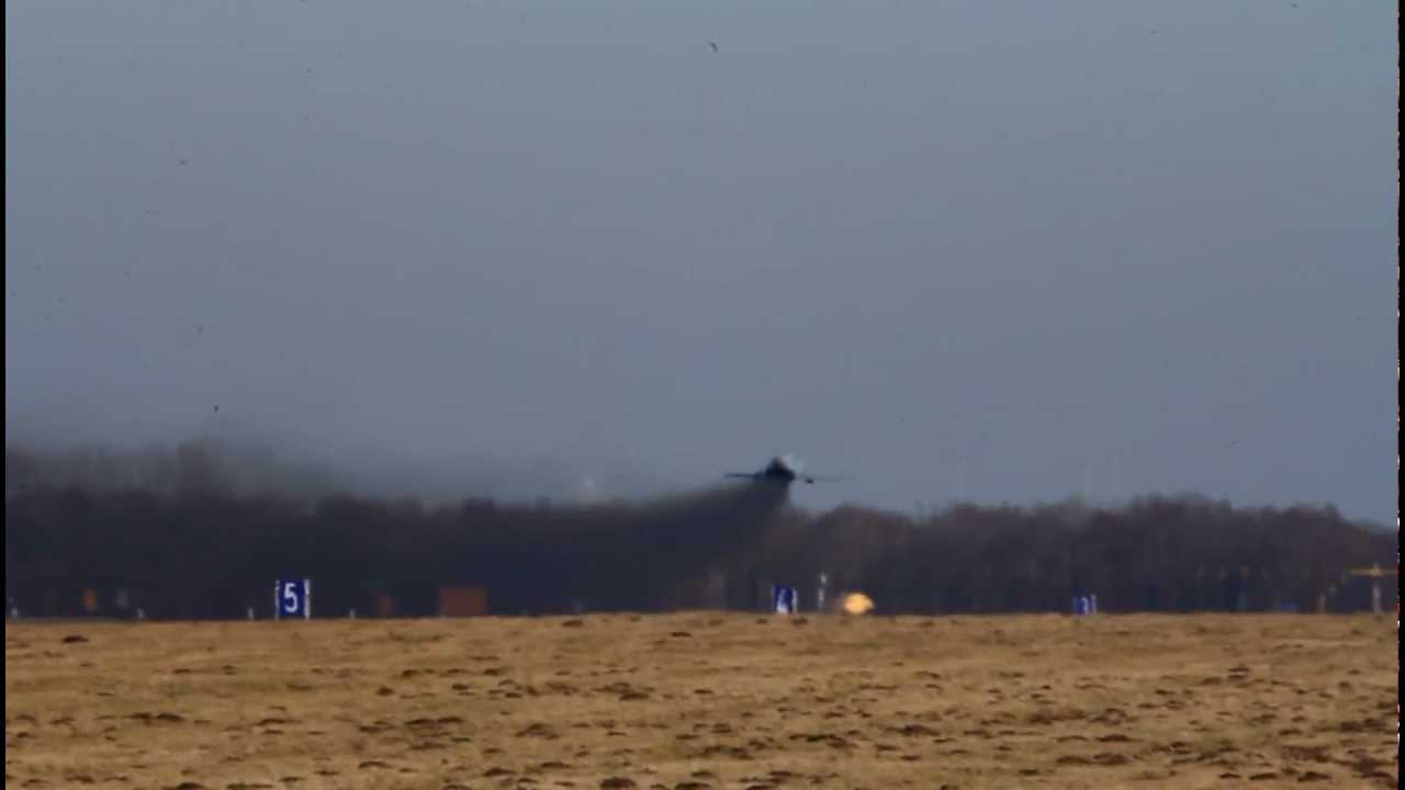 Luftwaffe F-4F Phantom 38+24 fantastic low approach at Wittmund Air Base
