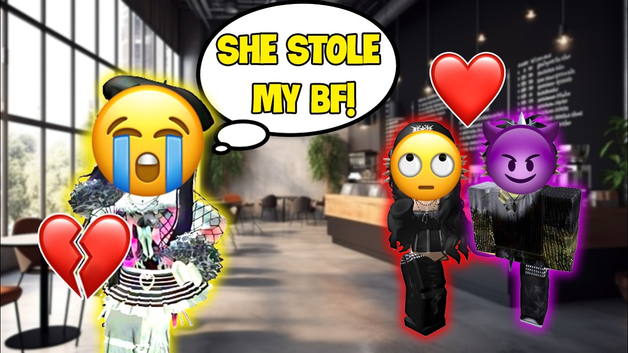 Сводная сестра украла моего парня #roblox #robloxstory