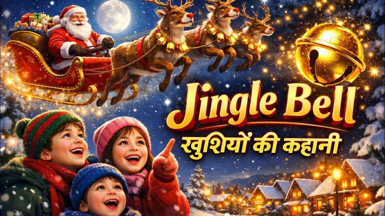 Jingle Bells Hindi | बच्चों के लिए क्रिसमस सॉन्ग || jingel bell 🔔 poem #khaniya 