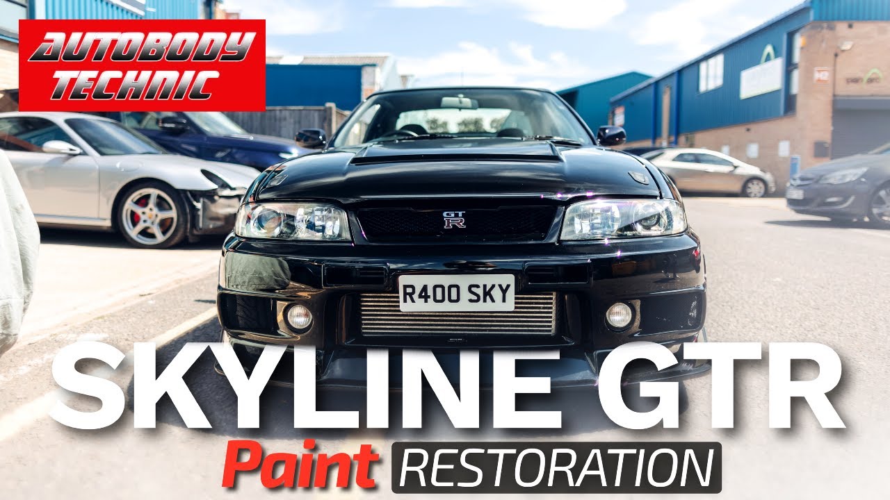What makes this classic car restoration business so UNIQUE!? Restoring our SKYLINE GTR R33 Paintwork