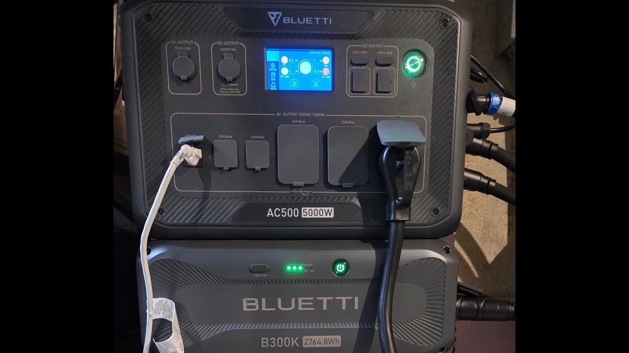Bluetti AC500 and B300K batteries for home backup and energy storage