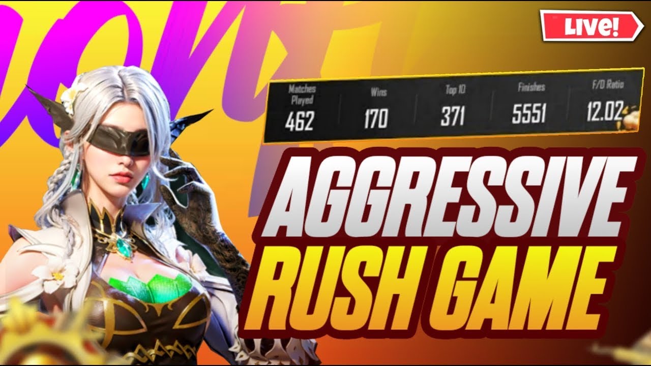 AGGRESSIVE RUSH GAMEPLAY | BGMI LIVE | MAXX GAMING