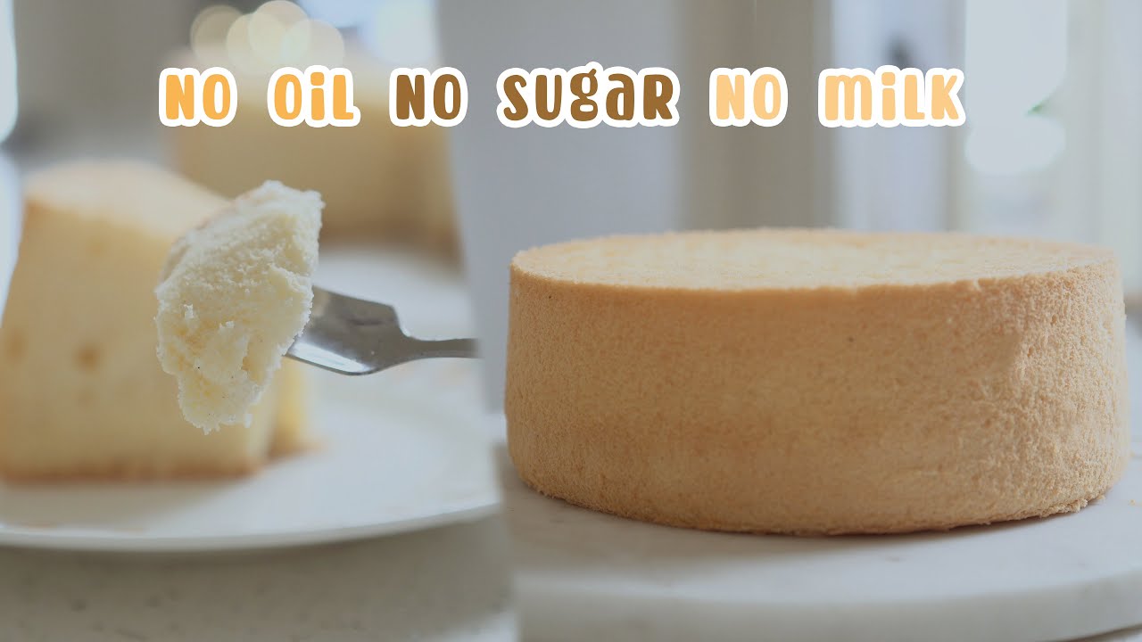 【ASMR】NO масло, NO сахар, NO молоко / низкокалорийный шифоновый пирог