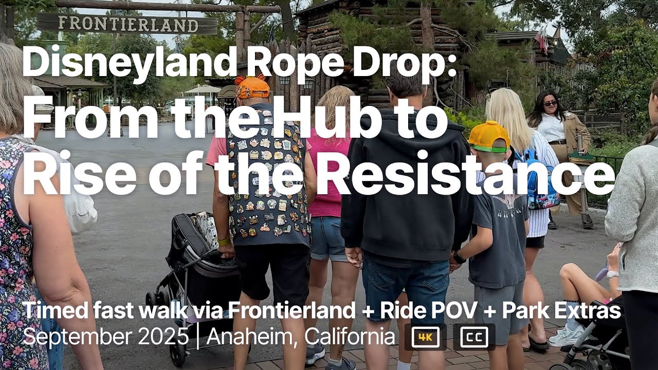 Disneyland Rope Drop: Rise of the Resistance 