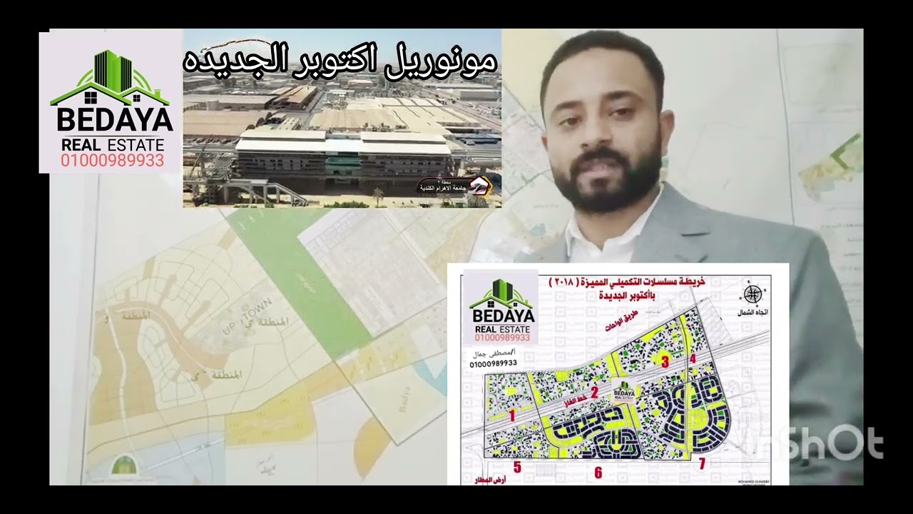 🌟 أراضي للبيع في أكتوبر الجديدة 🌟🏡 الأحياء – شمال الواحة – شمال المطار – اب تاون  