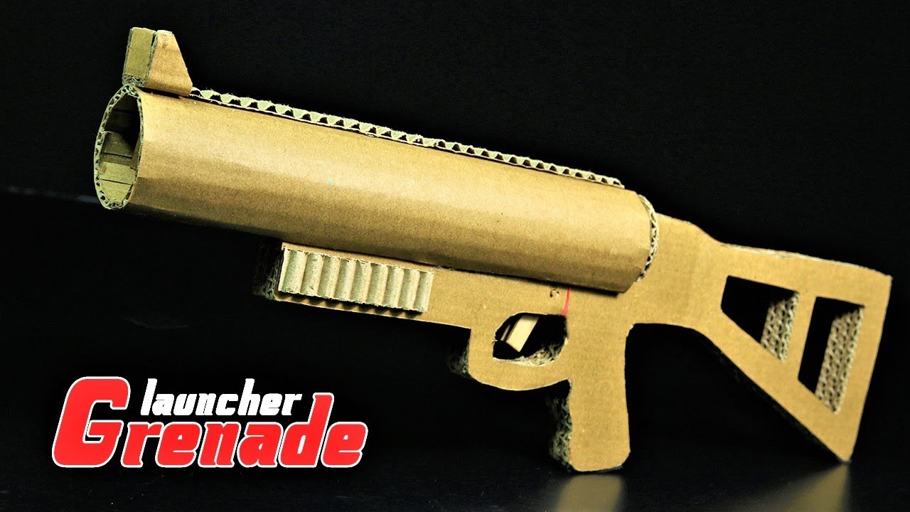 How To Make Grenade Launcher That SH00Ts  From Cardboard