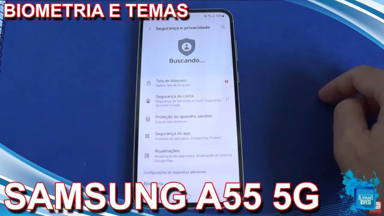 Samsung Galaxy A55 5G - Biometria e Tema