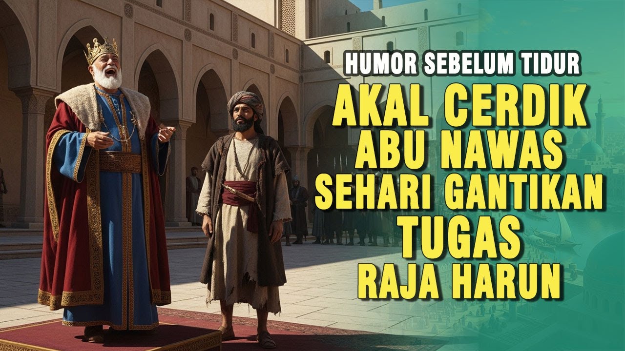 ABU NAWAS GANTIKAN TUGAS JADI RAJA  BAGHDAD UNTUK SEHARI || KISAH LUCU PENGANTAR TIDUR