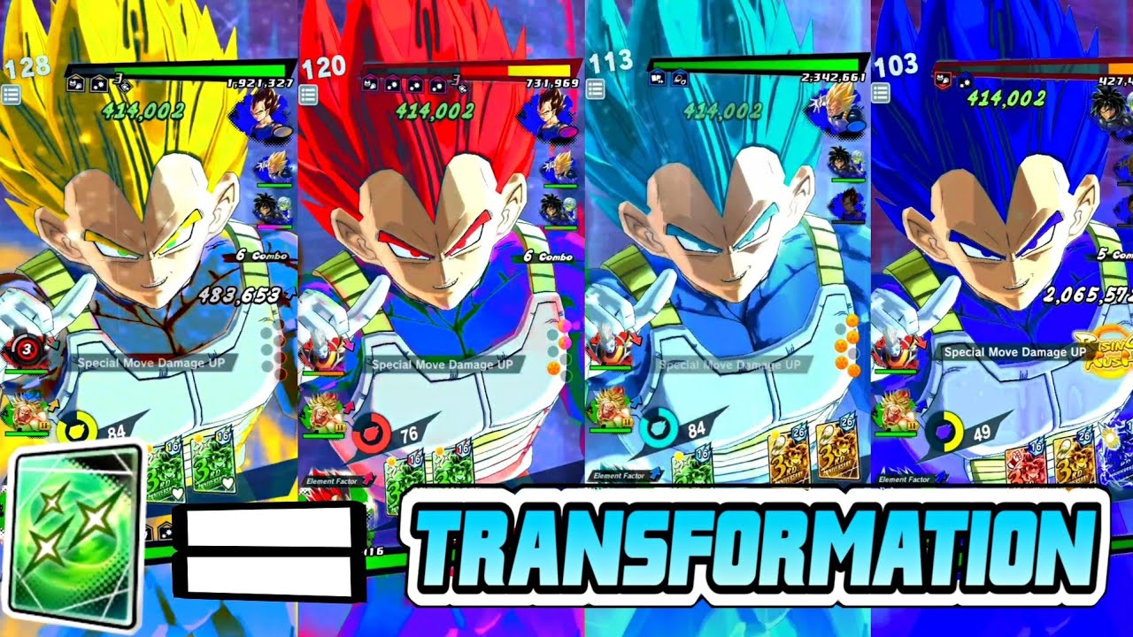 Green Card To Transforms with Lf Vegeta | Dragon Ball Legends Edit