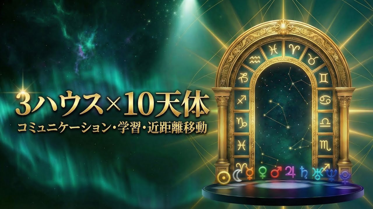 3ハウス×10天体｜あなたのコミュニケーション設計図
