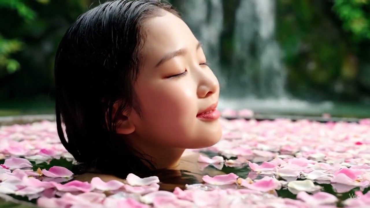 ASMR Rose Petal Bath Video Generation