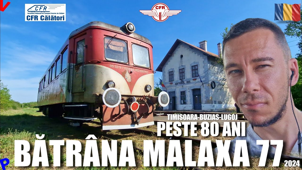 Timisoara - Lugoj via Buzias | Calatorie cu cel mai vechi tren activ in Romania, Malaxa 77