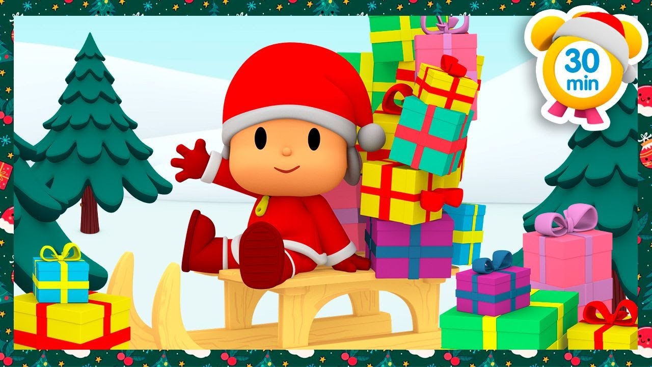 🛷 Papai Noel e seu trenó | POCOYO PORTUGUÊS do BRASIL | [ 30 min ] Desenhos animados para crianças