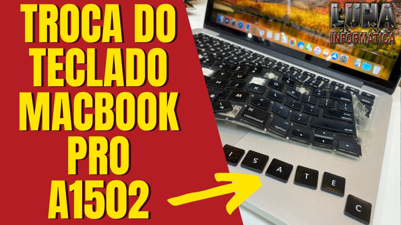 Troca teclado Macbook Pro (Tutorial completo PT-BR)