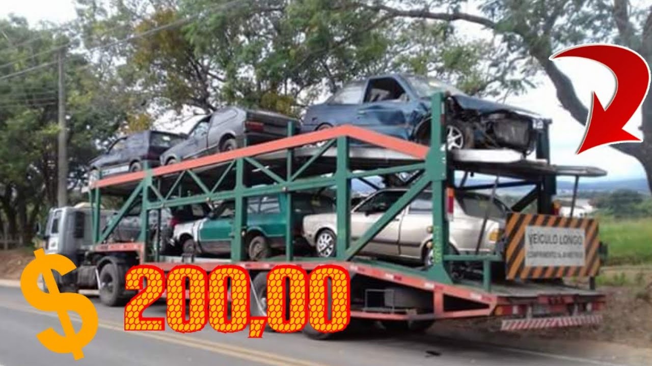 COMPREI UM CARRO NO LEILÃO POR R$ 200 REAIS E VEIO UMA SURPRESA DENTRO (carro andando link nos comen