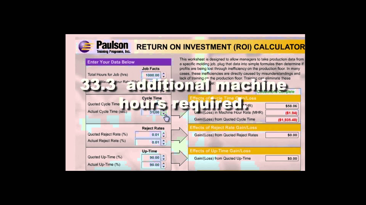 Paulson Training Injection Molding Economics HD