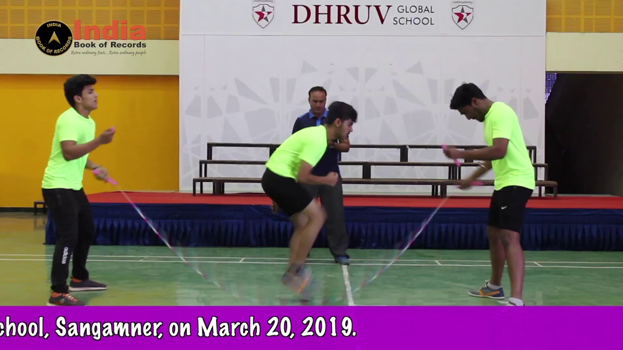 MAXIMUM DOUBLE DUTCH SKIPS IN ONE MINUTE