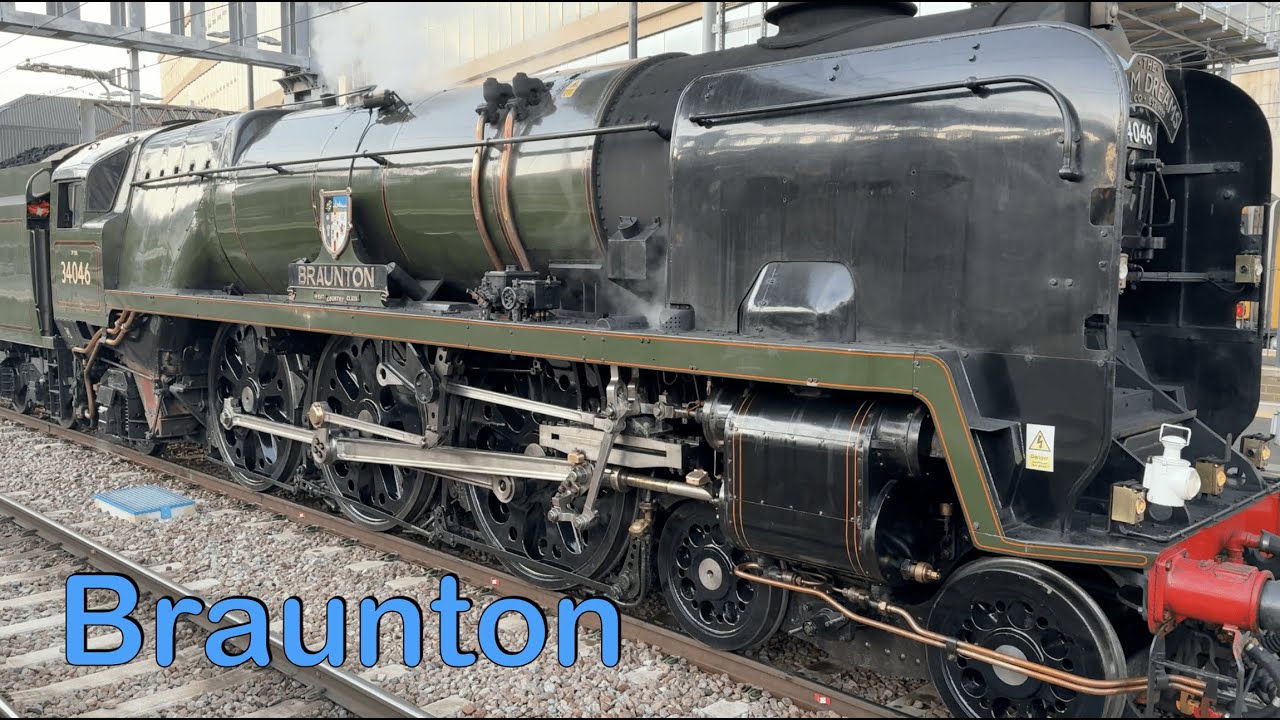34046 Braunton.  London king's Cross to York and Return.  28th November 2024.   4k