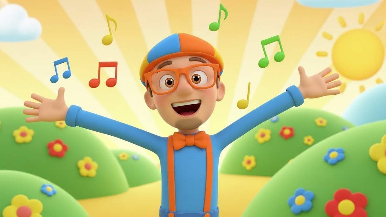 Blippi Sang Silly Songs in the Park 🎵😄 | Nursery Rhymes for Kids & Baby Songs