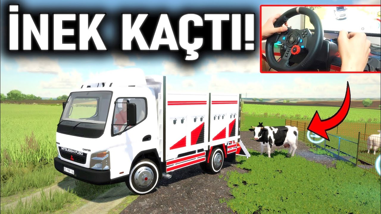 KAMYONA KURBANLIK YÜKLEDİM ! İNEK KOVALADI FS 22 20.Bölüm Logitech G29