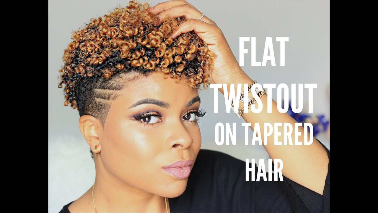 Natural Hair | Flat Twists on Tapered Cut