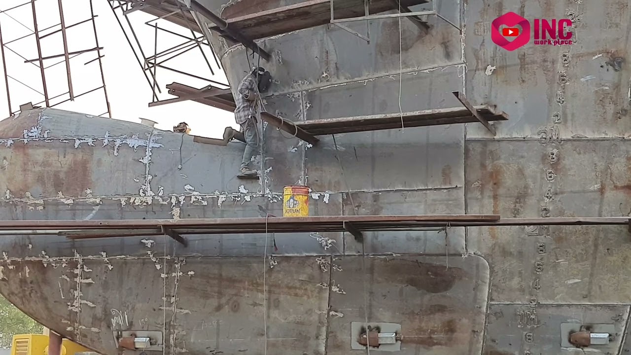 how to make ship welding  #INCworkplace #Bangladesh