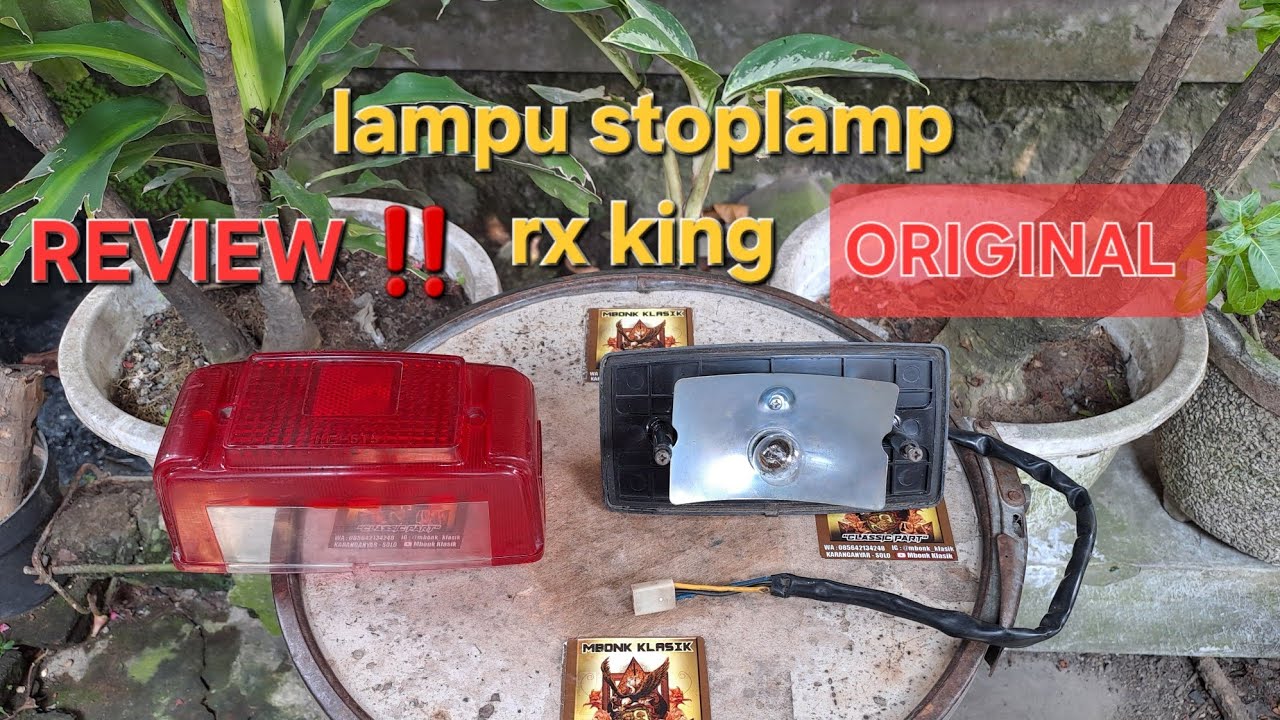 REVIEW ‼️ LAMPU BELAKANG STOPLAMP RX KING ORIGINAL 🔴⚪️ #rxking
