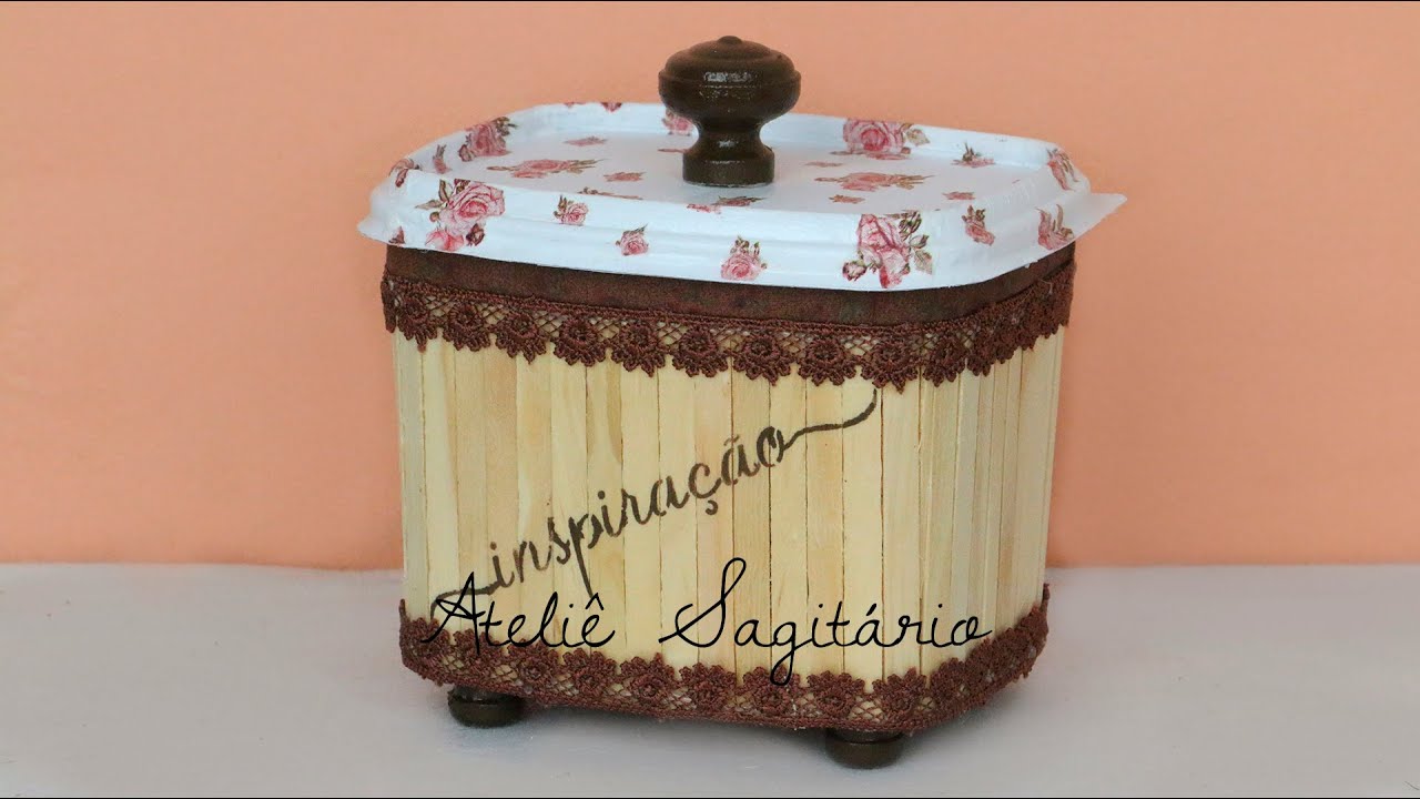 Ideia com pote de sorvete e pote de margarina
