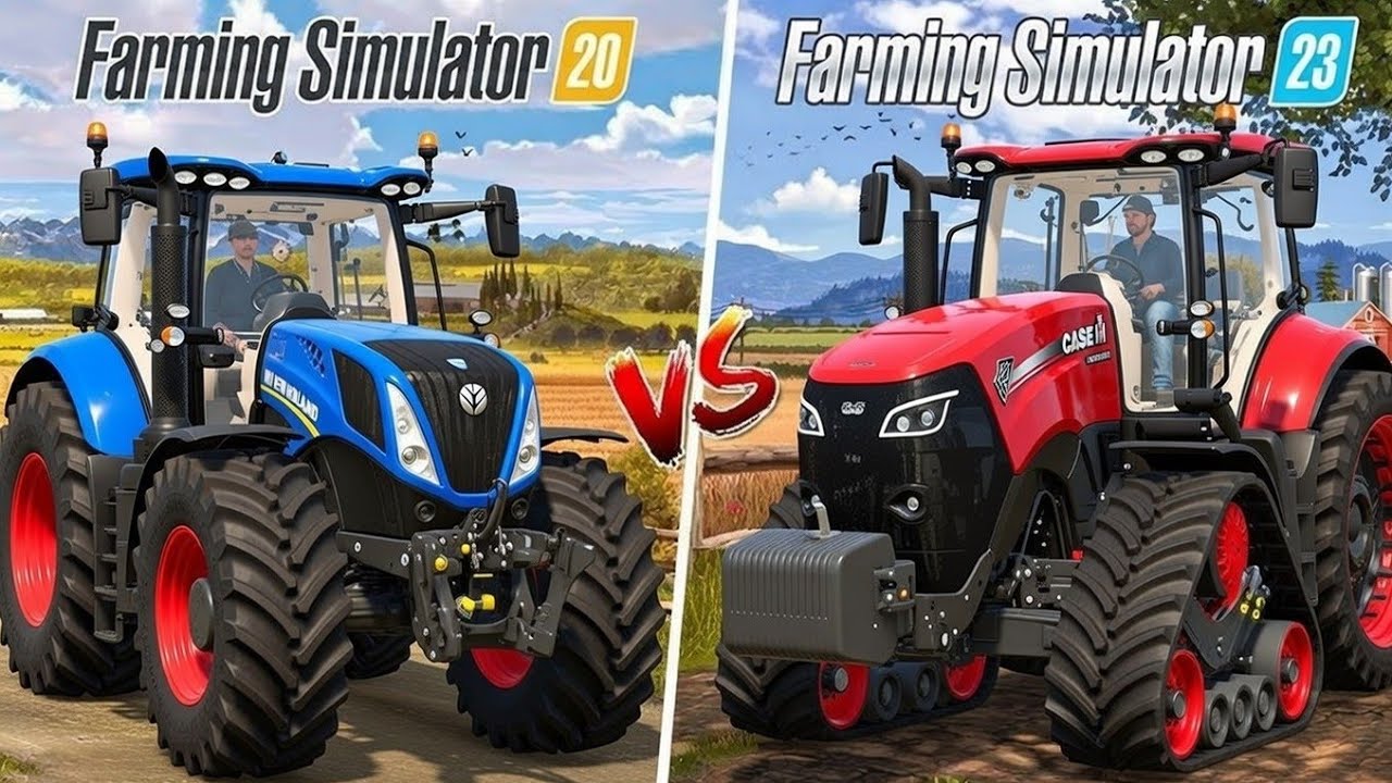 Fs 20 Vs Fs 23 Gameplay ! Farming Simulator 20 Vs Farming Simulator 23 : Timelapse #fs20 #fs23 