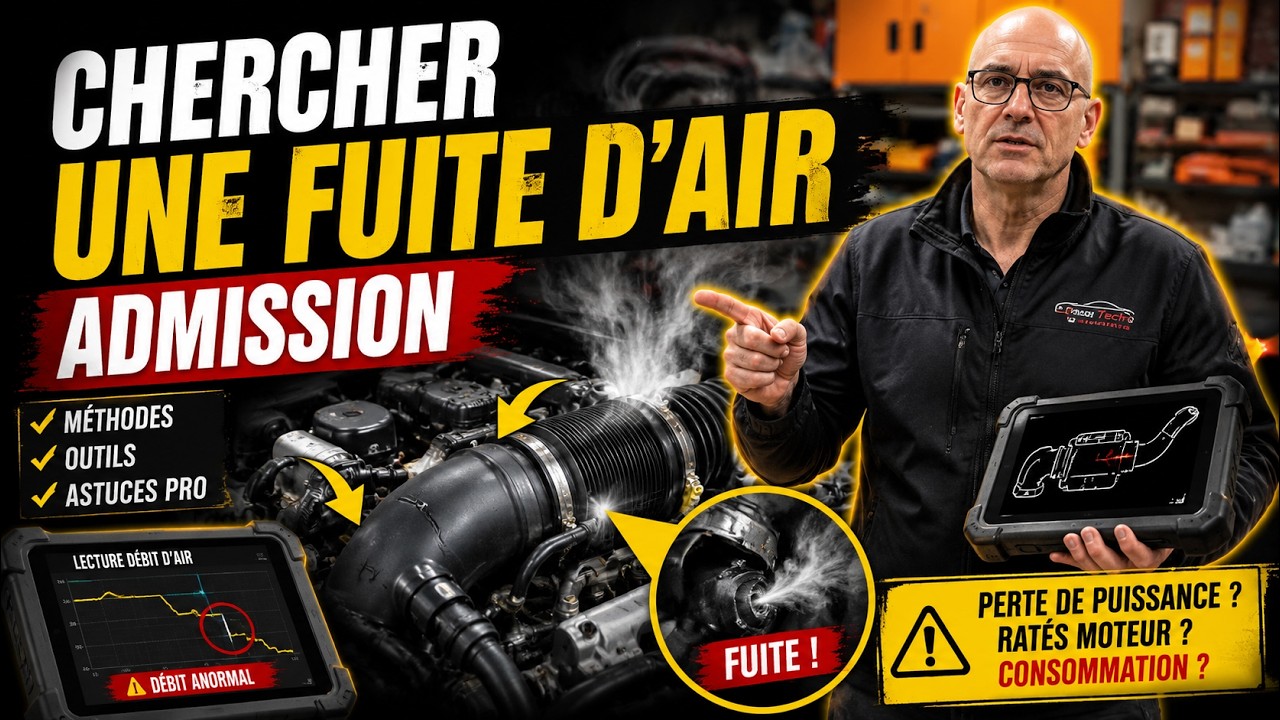 chercher une fuite d'air admission, je vous explique tout