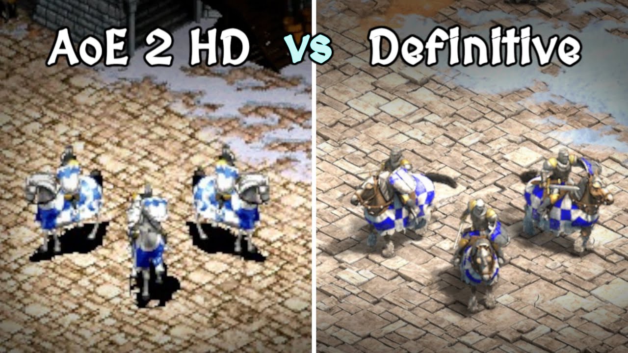 Age of Empires 2 - Generic Units Graphics Comparison | HD vs Definitive Edition