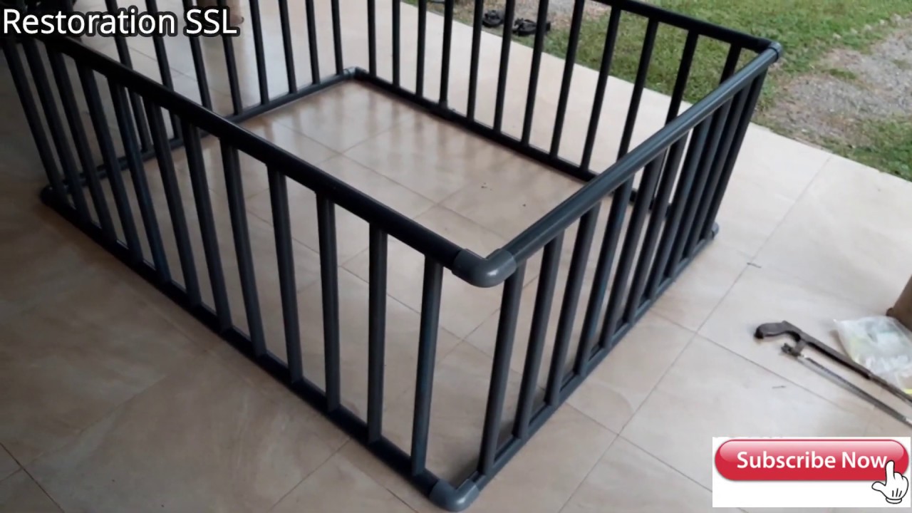 Home made Baby Playpen Baby Playard DIY PVC Playpen Easy Playards at home