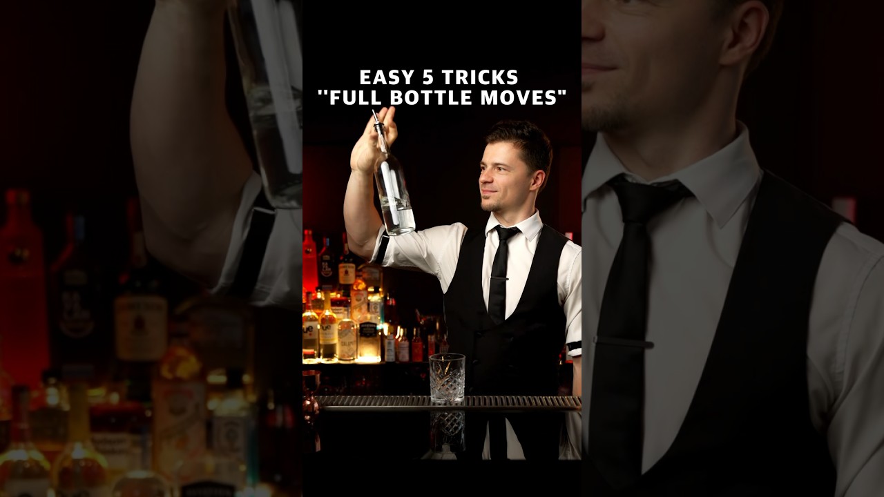 Easy flair tricks with bottle!🔥 #flairbartending