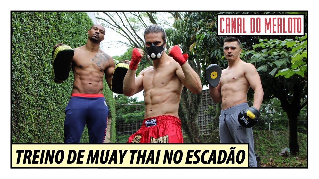 MUAY THAI: TREINO INSANO DE APARADOR NO ESCADÃO COM MÁSCARA DE ALTITUDE