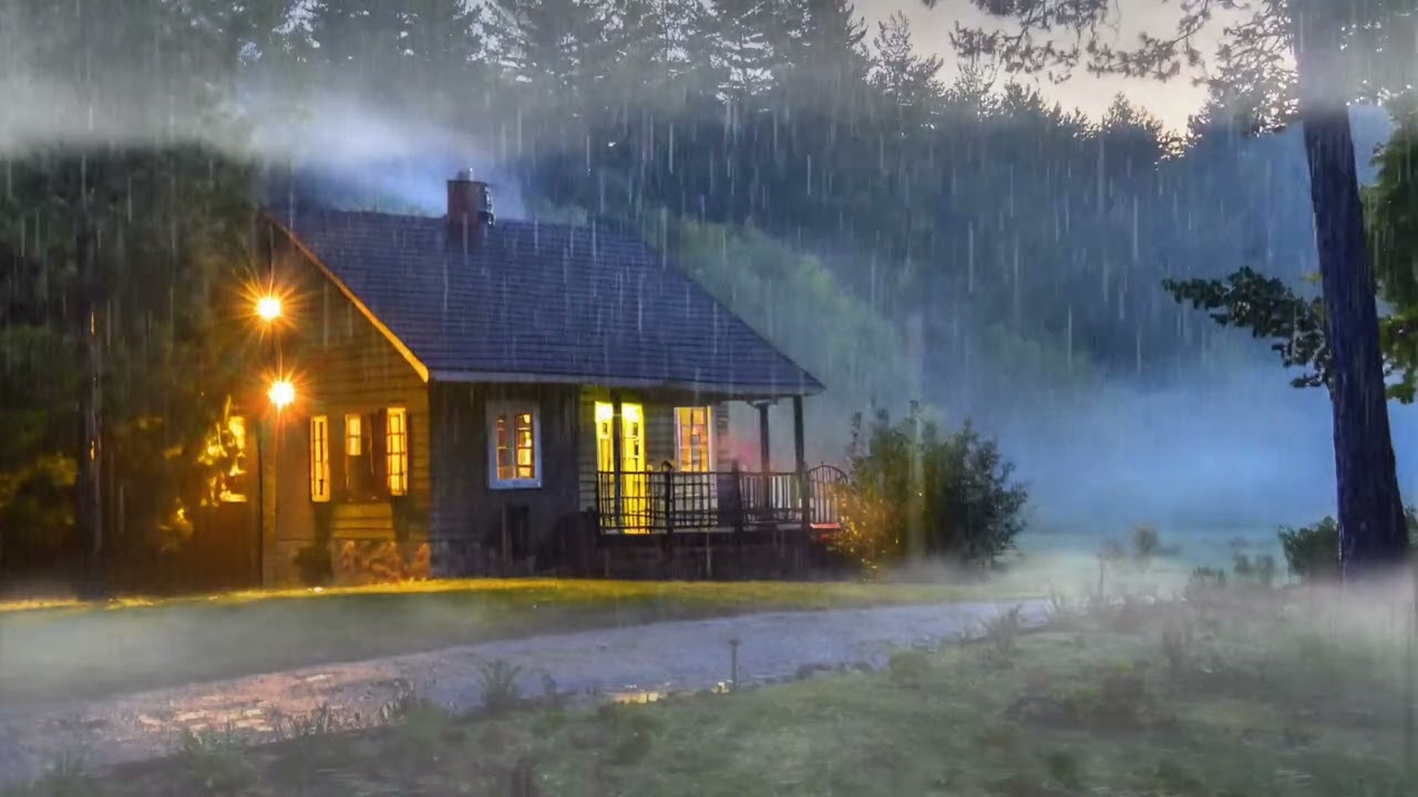 Heavy Rain and Lightning in Village Life | Terrible Storm And Strong Thunder Sound In The Village