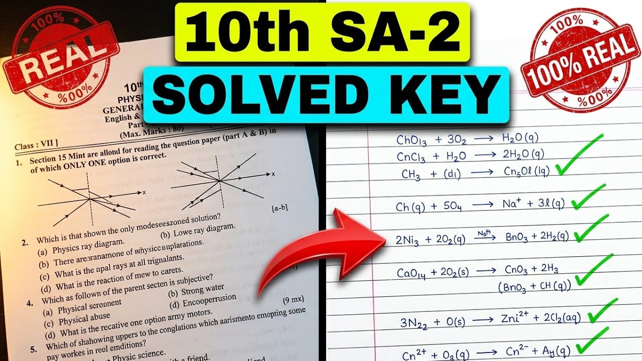 10th class fa2 physical science question paper 2026|10th physics self assessment model paper 2