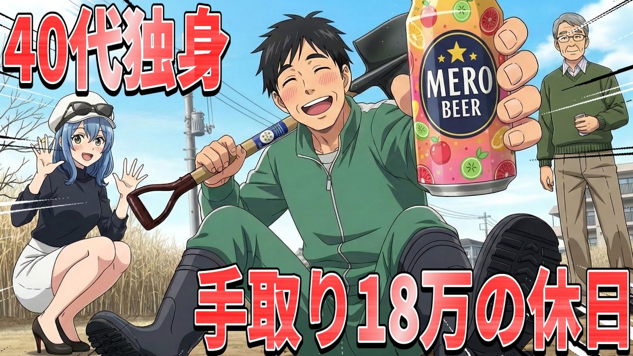 【漫画】４０代独身 手取り１８万の休日