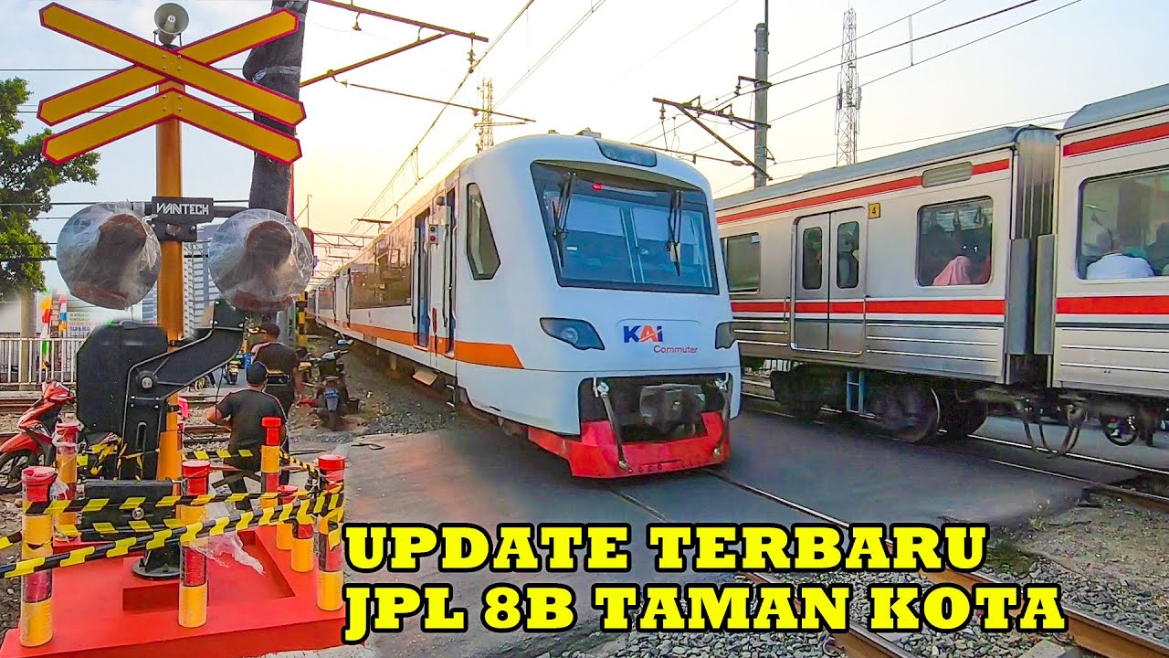 UPDATE Terbaru PALANG Anyar Perlintasan Kereta Api JPL 8B Taman Kota, Jakarta Barat