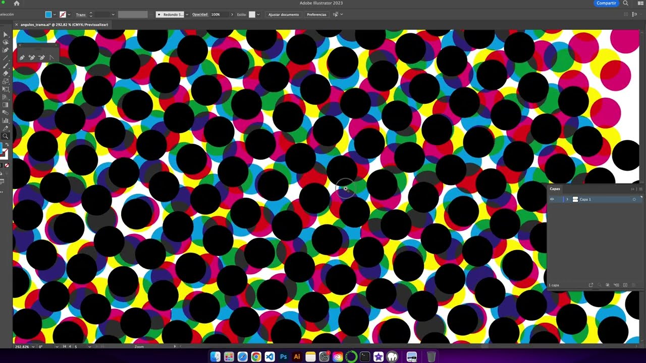 Angulación de colores para trama