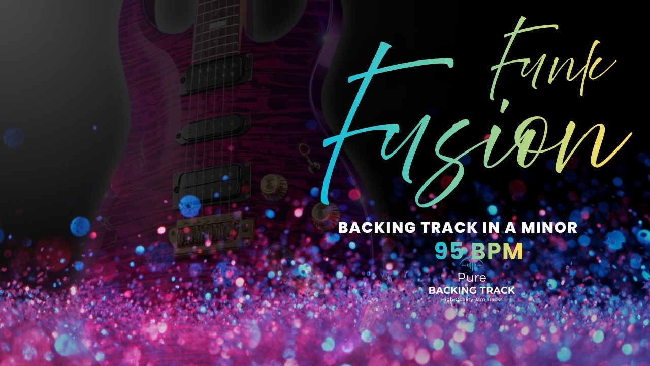 🎸Funk Fusion Backing Track A Minor | 95 BPM Groovy Guitar Jam Track